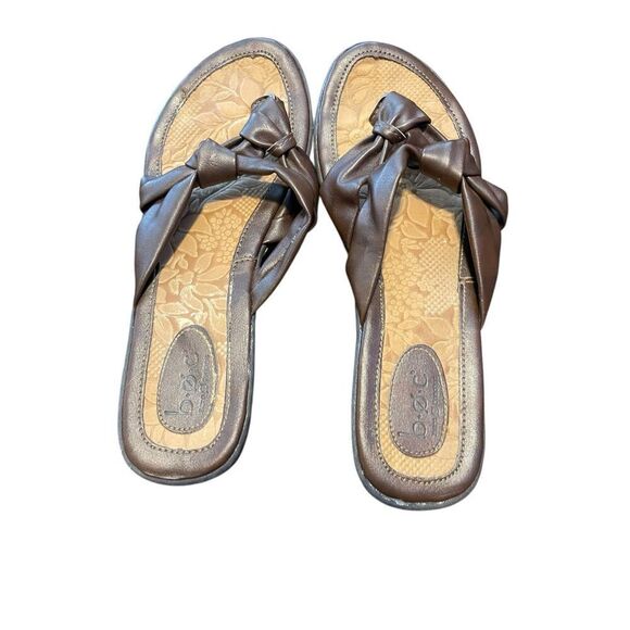 B.O.C. Born Concept Womens Brown Flats Slip on Knot Slide Sandals Size 40.5 US 9 - Picture 2 of 6